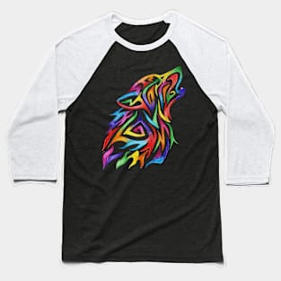 Rainbow Howl Baseball T-Shirt